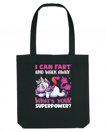 Funny Unicorn Superpower Black