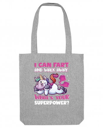 Funny Unicorn Superpower Heather Grey