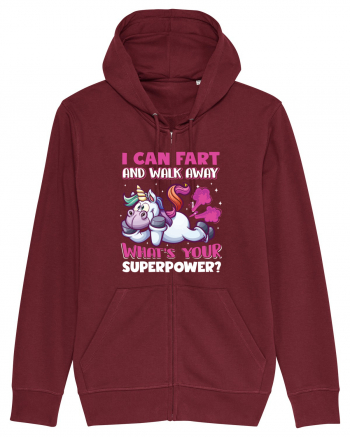 Funny Unicorn Superpower Burgundy