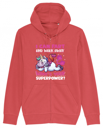 Funny Unicorn Superpower Carmine Red