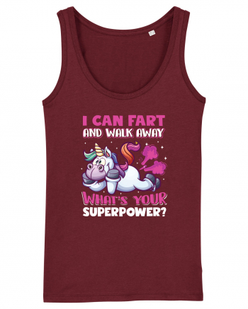 Funny Unicorn Superpower Burgundy