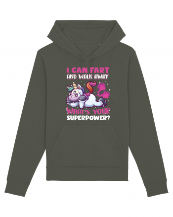 Funny Unicorn Superpower Khaki