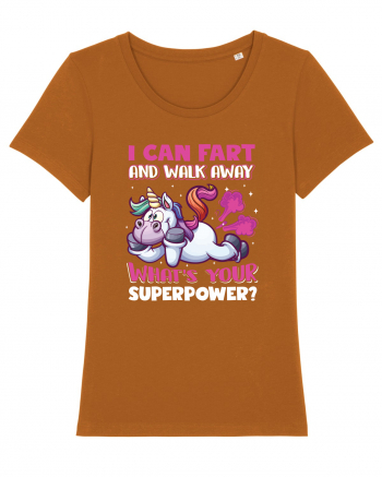 Funny Unicorn Superpower Roasted Orange