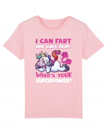 Funny Unicorn Superpower Cotton Pink