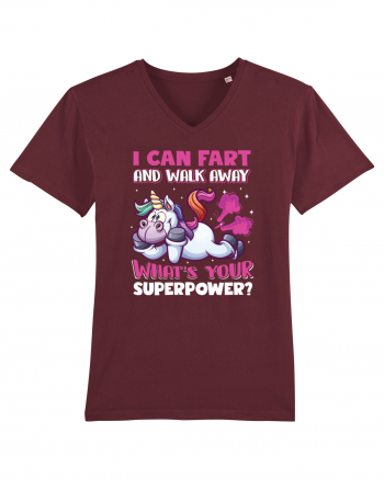 Funny Unicorn Superpower Burgundy