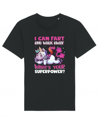 Funny Unicorn Superpower Black