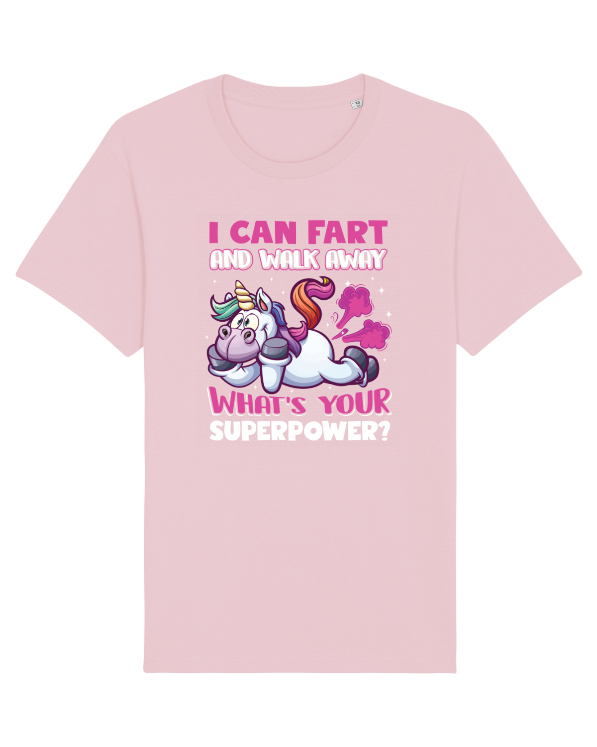 Tricou mânecă scurtă Unisex Rocker Cotton Pink