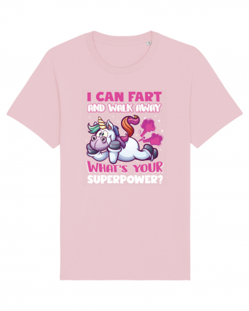 Funny Unicorn Superpower Cotton Pink