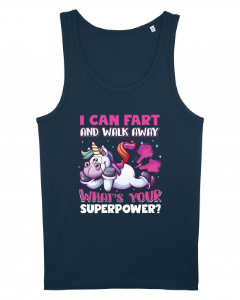 Funny Unicorn Superpower Navy