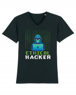 Ethical Hacker Tricou mânecă scurtă guler V Bărbat Presenter