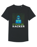 Ethical Hacker Tricou mânecă scurtă guler larg Bărbat Skater