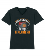 Basketball Is My Girlfriend Tricou mânecă scurtă guler V Bărbat Presenter