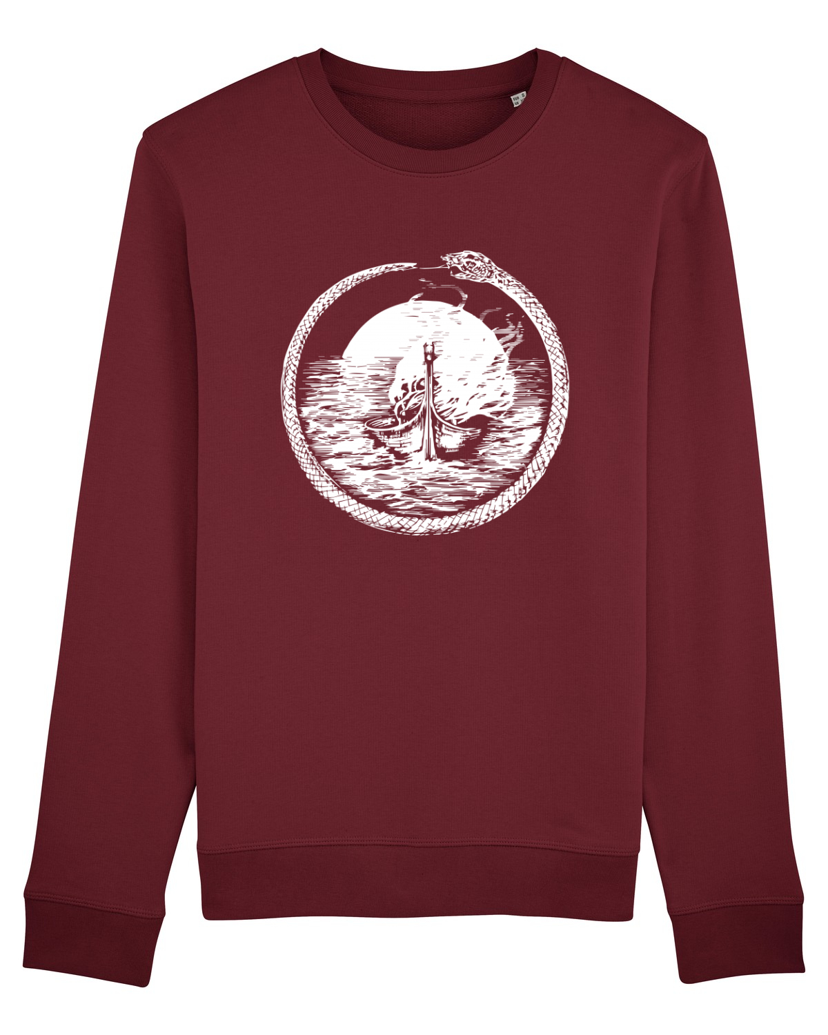 Bluză mânecă lungă Unisex Rise Burgundy
