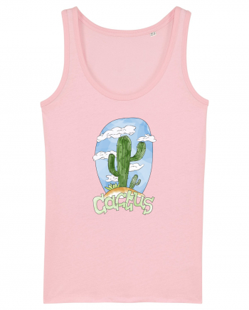 Summer Breeze - Watercolor Cactus Cotton Pink