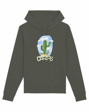 Summer Breeze - Watercolor Cactus Khaki