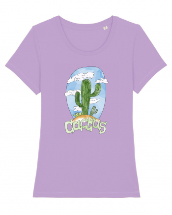 Summer Breeze - Watercolor Cactus Lavender Dawn