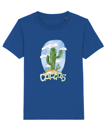 Summer Breeze - Watercolor Cactus Majorelle Blue