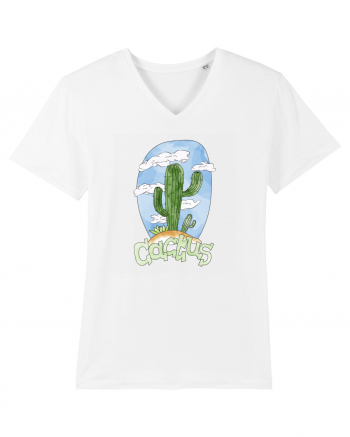 Summer Breeze - Watercolor Cactus White