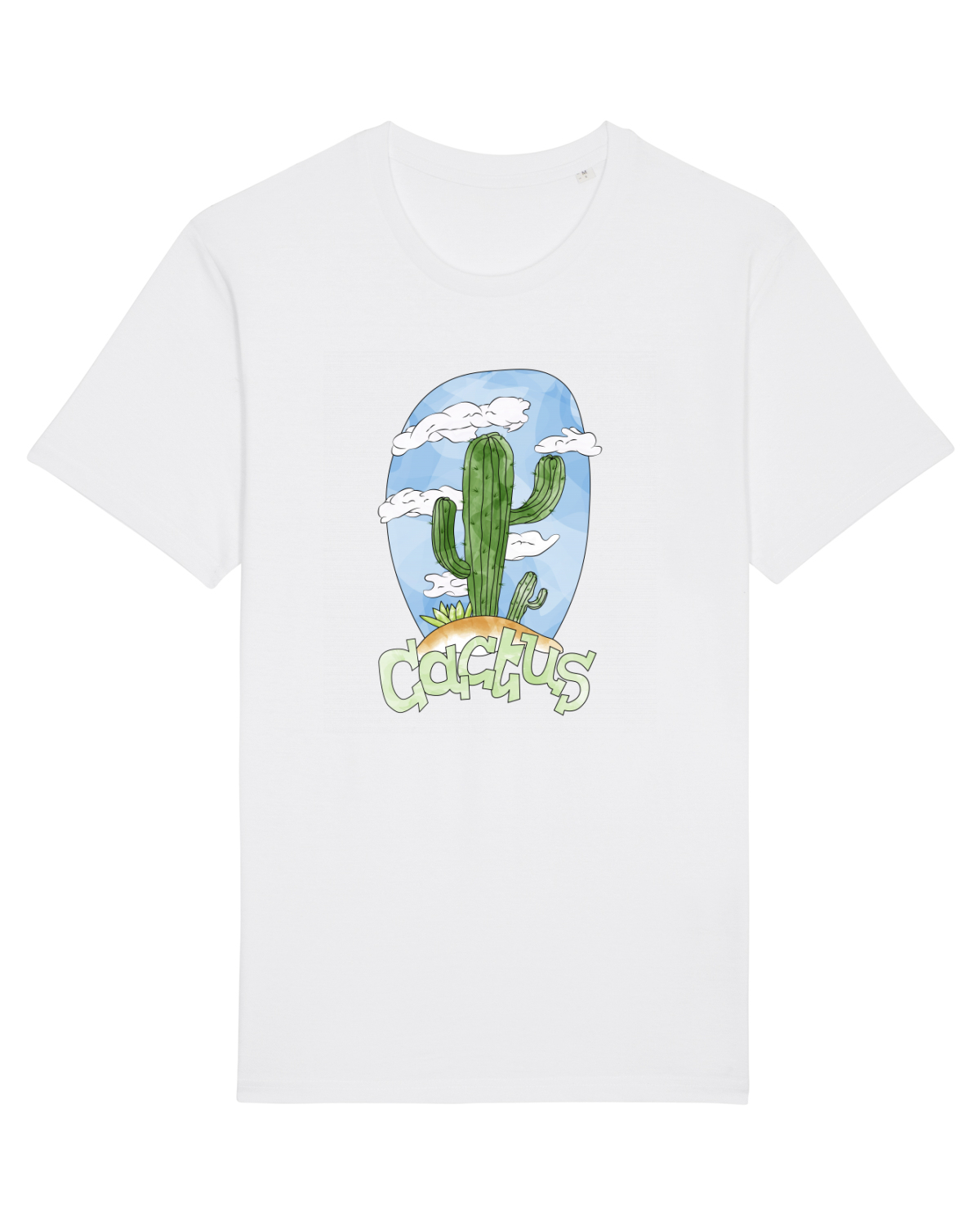 Tricou mânecă scurtă Unisex Rocker White