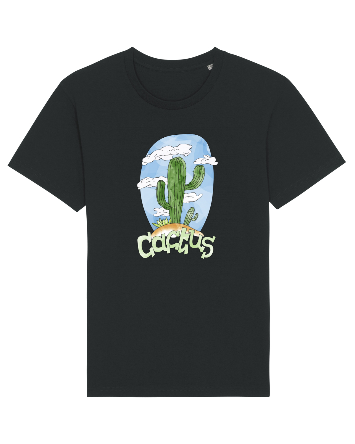 Tricou mânecă scurtă Unisex Rocker Black