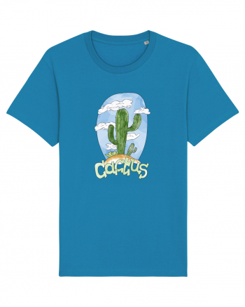 Summer Breeze - Watercolor Cactus Azur