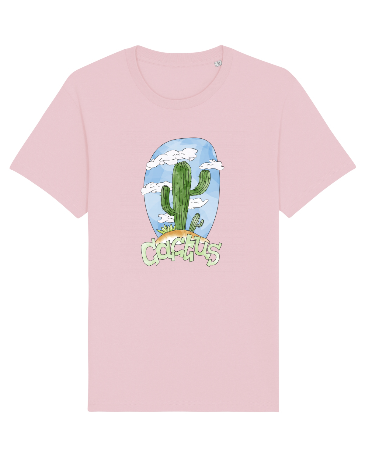 Tricou mânecă scurtă Unisex Rocker Cotton Pink