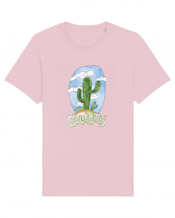 Summer Breeze - Watercolor Cactus Cotton Pink