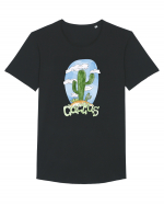 Summer Breeze - Watercolor Cactus Tricou mânecă scurtă guler larg Bărbat Skater