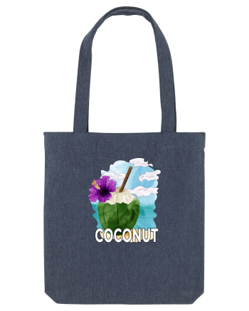 Summer Breeze - Watercolor Nucă de Cocos Midnight Blue