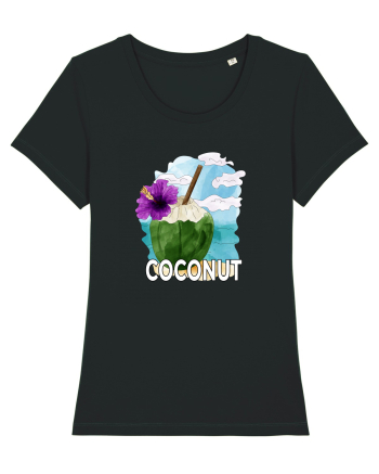 Summer Breeze - Watercolor Nucă de Cocos Black