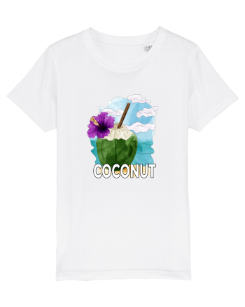 Summer Breeze - Watercolor Nucă de Cocos White