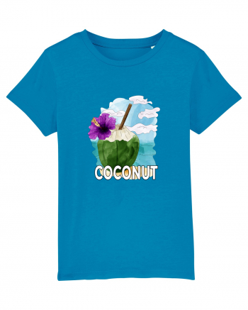Summer Breeze - Watercolor Nucă de Cocos Azur