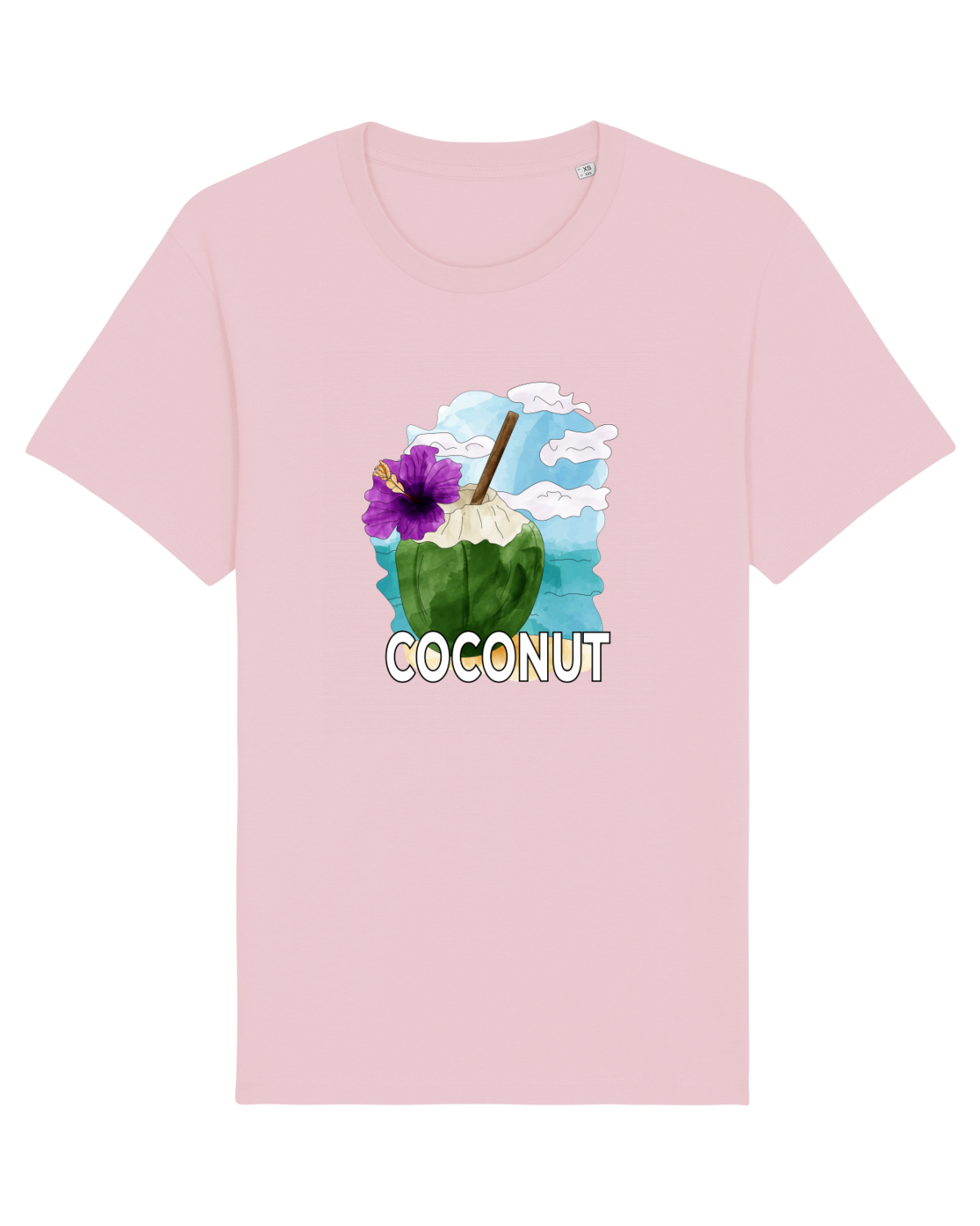 Tricou mânecă scurtă Unisex Rocker Cotton Pink