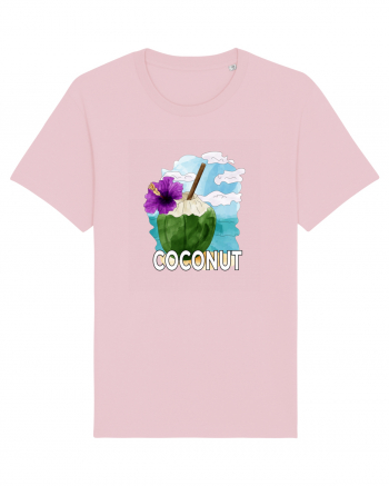 Summer Breeze - Watercolor Nucă de Cocos Cotton Pink