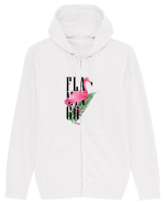 Summer Breeze - Watercolor Flamingo Hanorac cu fermoar Unisex Connector