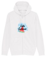 Summer Breeze - Watercolor Hello Summer Watermelon (Pepene) Hanorac cu fermoar Unisex Connector
