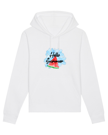 Summer Breeze - Watercolor Hello Summer Watermelon (Pepene) White