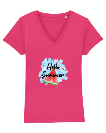 Summer Breeze - Watercolor Hello Summer Watermelon (Pepene) Raspberry