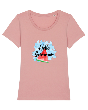 Summer Breeze - Watercolor Hello Summer Watermelon (Pepene) Canyon Pink