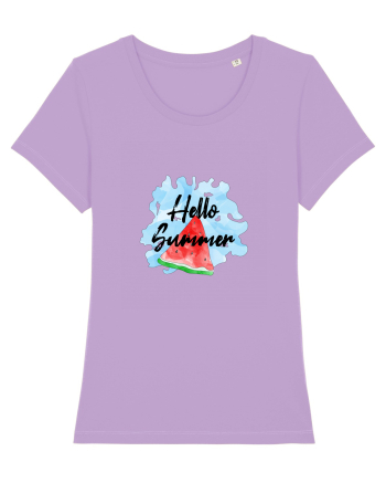 Summer Breeze - Watercolor Hello Summer Watermelon (Pepene) Lavender Dawn