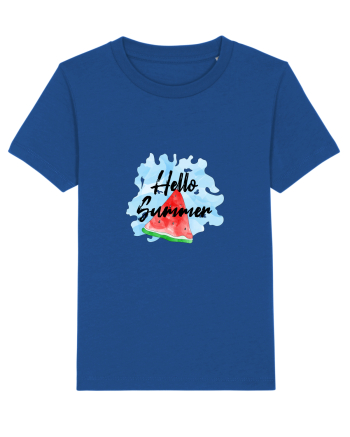 Summer Breeze - Watercolor Hello Summer Watermelon (Pepene) Majorelle Blue
