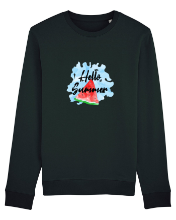 Summer Breeze - Watercolor Hello Summer Watermelon (Pepene) Black