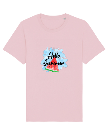 Summer Breeze - Watercolor Hello Summer Watermelon (Pepene) Cotton Pink