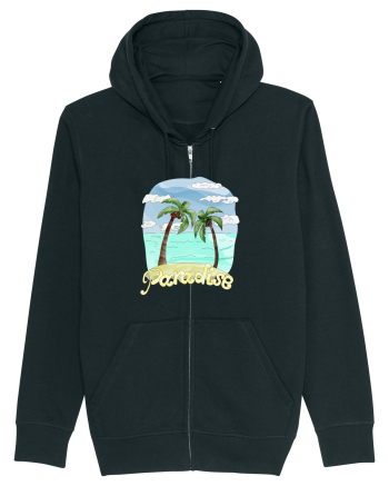Summer Breeze - Watercolor Paradise Palmtrees (Palmieri) Black