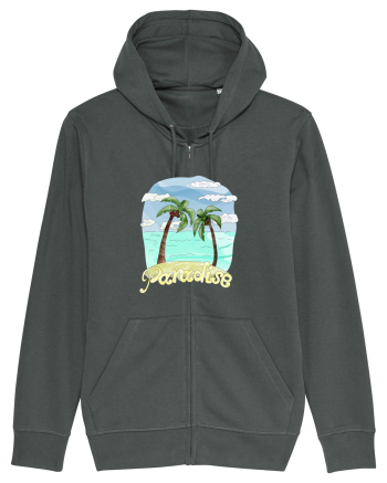 Summer Breeze - Watercolor Paradise Palmtrees (Palmieri) Anthracite