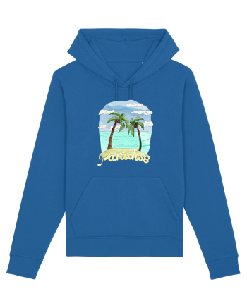 Summer Breeze - Watercolor Paradise Palmtrees (Palmieri) Royal Blue