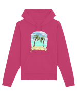 Summer Breeze - Watercolor Paradise Palmtrees (Palmieri) Hanorac Unisex Drummer