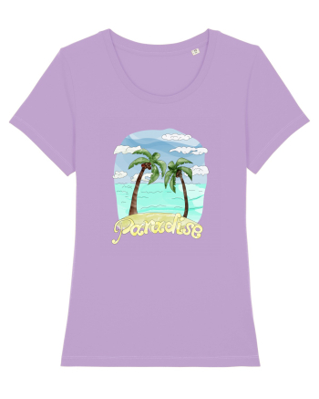Summer Breeze - Watercolor Paradise Palmtrees (Palmieri) Lavender Dawn