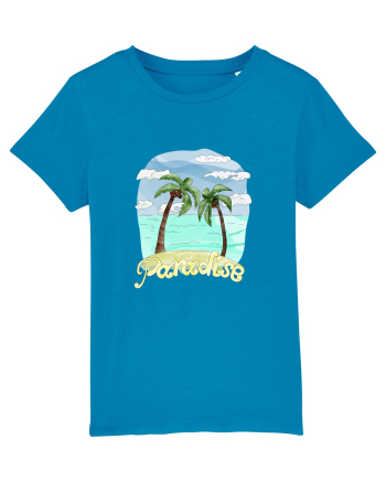 Summer Breeze - Watercolor Paradise Palmtrees (Palmieri) Azur