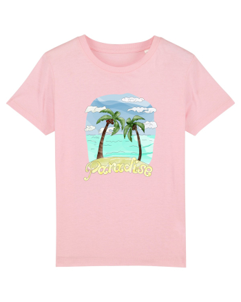 Summer Breeze - Watercolor Paradise Palmtrees (Palmieri) Cotton Pink